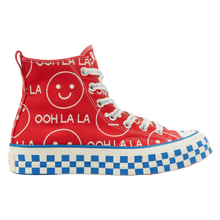 Load image into Gallery viewer, NINA CHANEL ABNEY X CONVERSE CHUCK 70 (RED/BLUE)