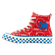 Load image into Gallery viewer, NINA CHANEL ABNEY X CONVERSE CHUCK 70 (RED/BLUE)