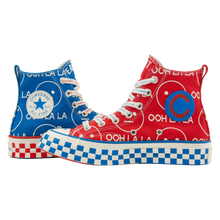 Load image into Gallery viewer, NINA CHANEL ABNEY X CONVERSE CHUCK 70 (RED/BLUE)
